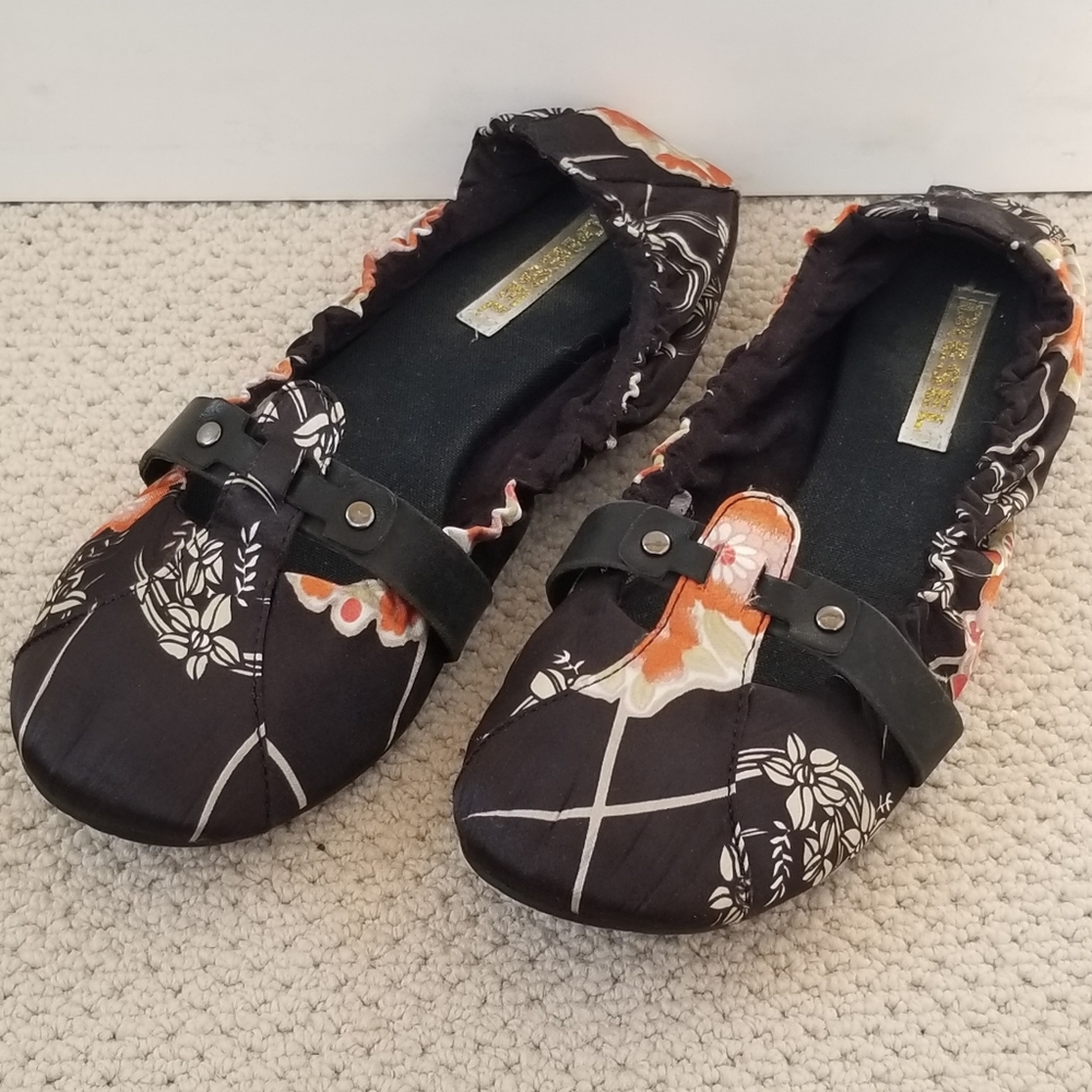 Diesel floral ballet flats